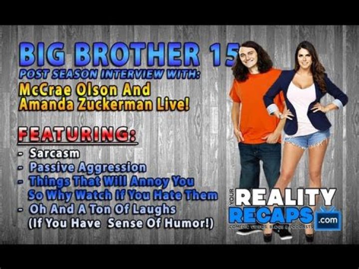 Big Brother 15 Amanda Zuckerman Falsey Accused – Tells Fan Off On Twitter