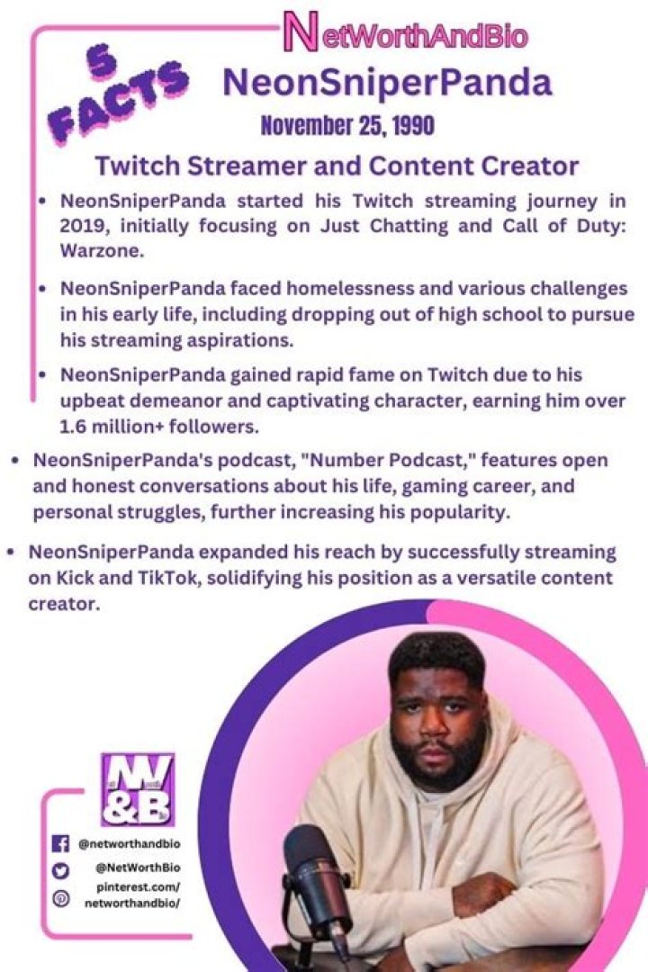 NeonSniperPanda Net Worth | Neon Net Worth, Reddit and Twitch, Podcast, Twitter, Kick, Bio