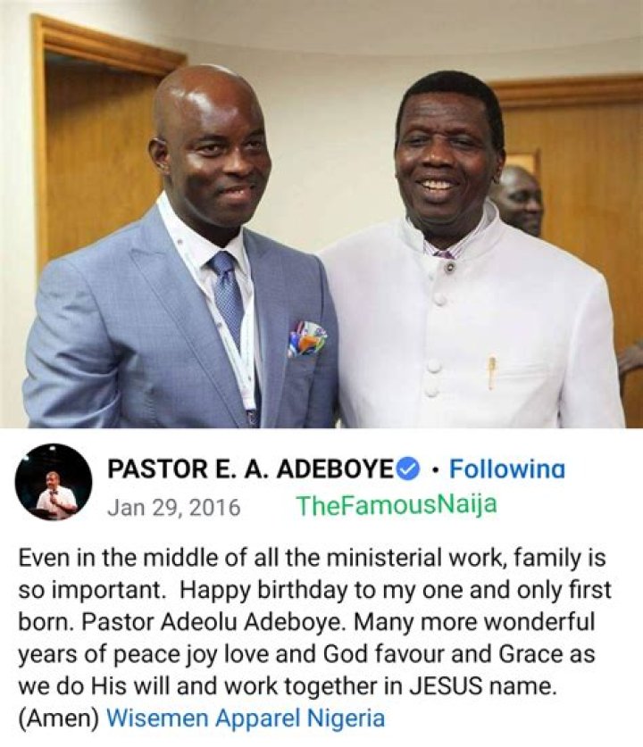 Pastor E.A Adeboye Biography: Children, Age, Net Worth, Son, Wife, Phone Number, House, Messages, Prophecy
